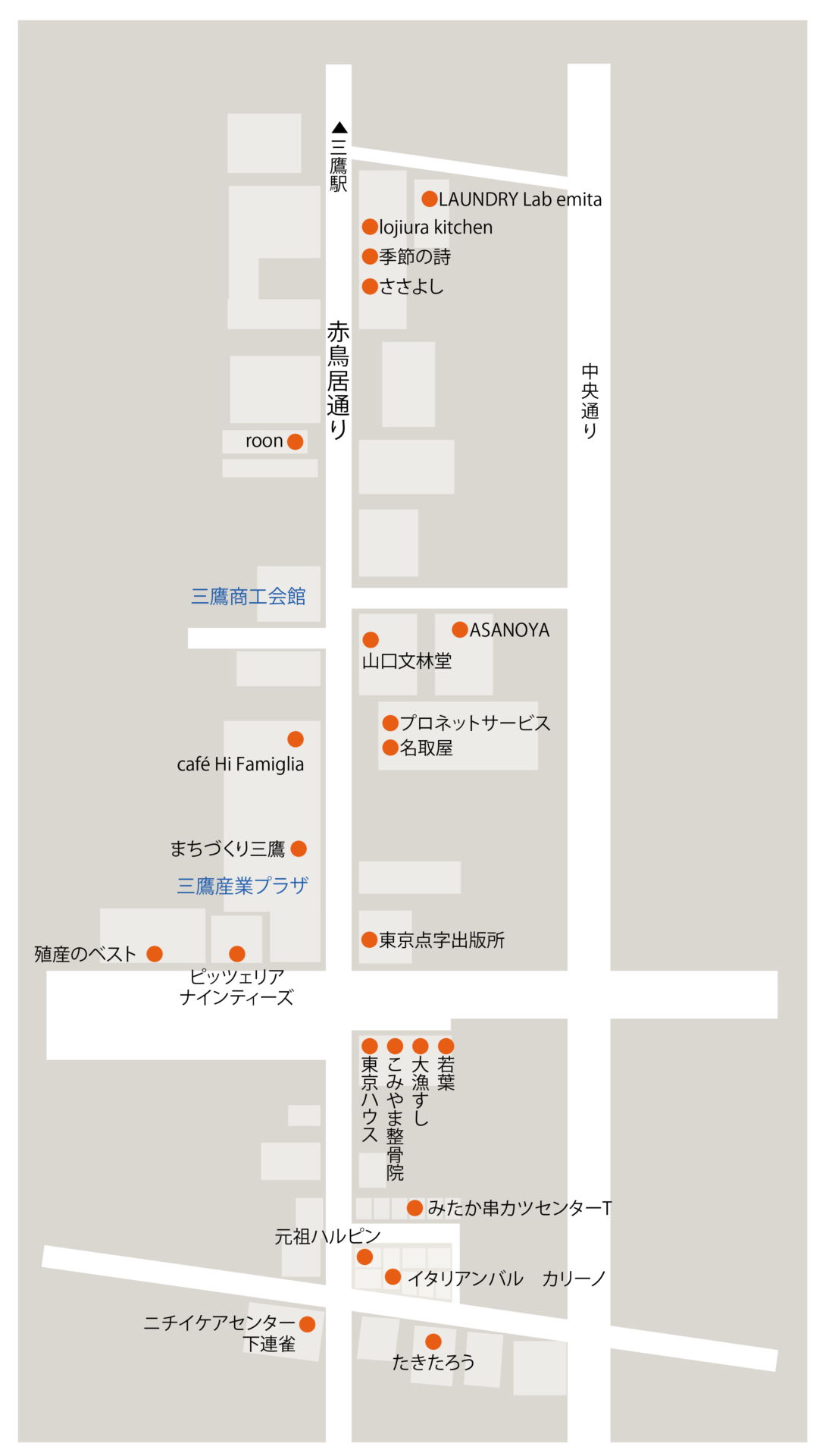 きらきら通り商店会MAP